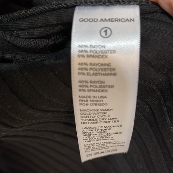 GOOD AMERICAN Wide Rib Button Down Midi Dress - Picture 8 of 8